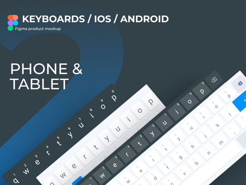 Android & IOS Keyboards figma free template