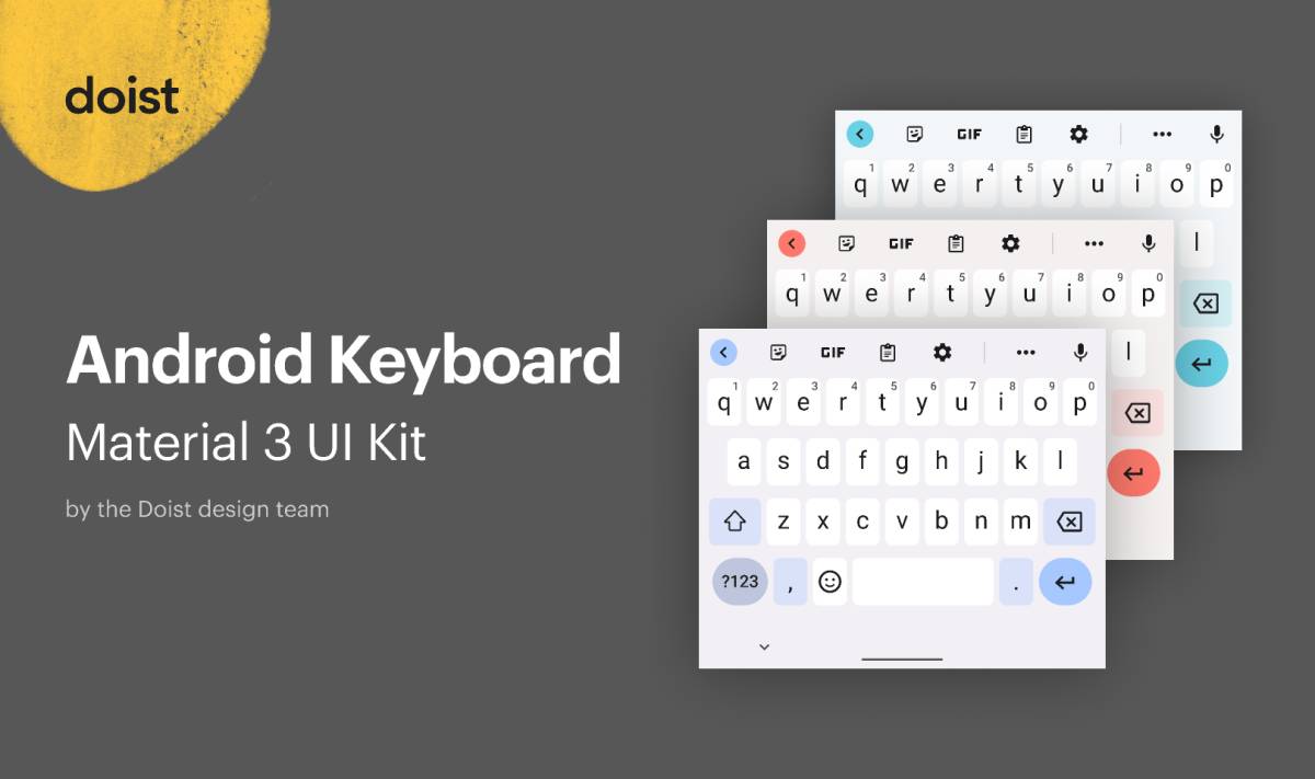 Android Keyboard – Material 3 UI Kit Figma Template