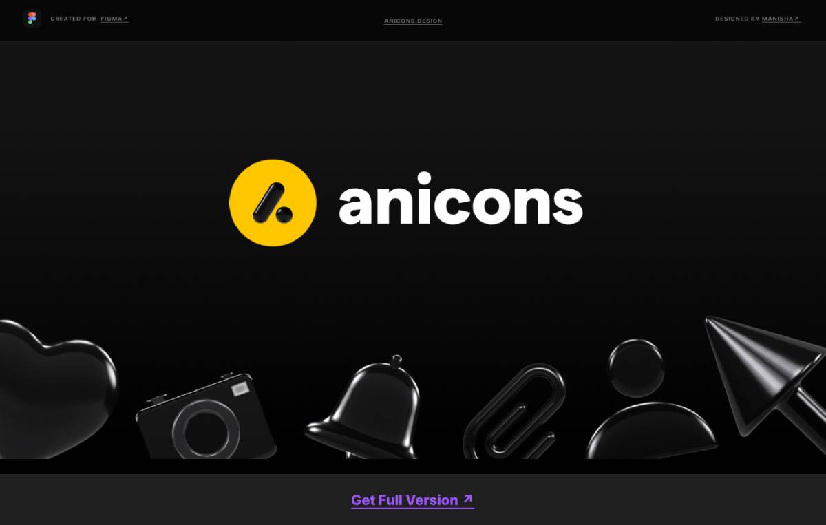 Anicons Demo figma free icon