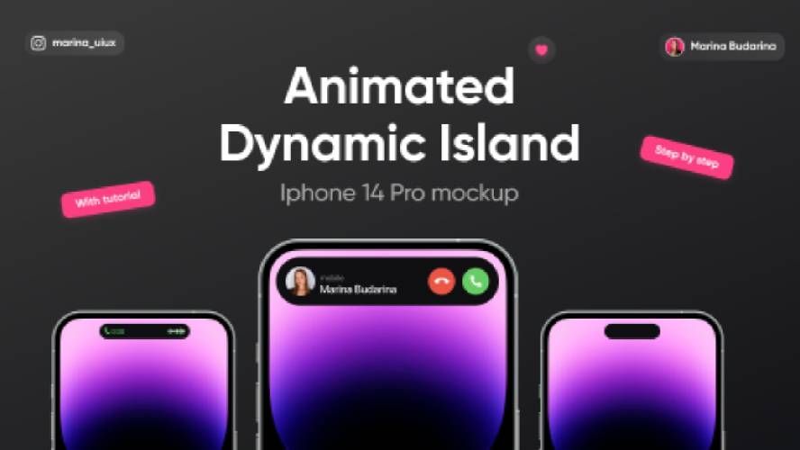Animated Dynamic Island IPhone 14 Pro