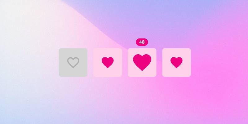 Animated Like Button Figma Ui Kit