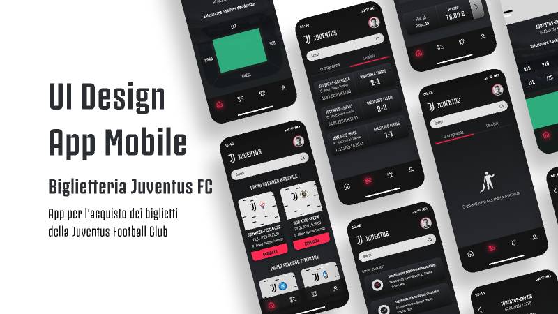 App - Biglietteria Juventus Figma Mobile Template
