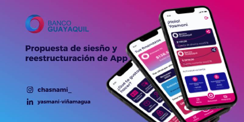 App for bank Ecuador - Free Figma Mobile Template