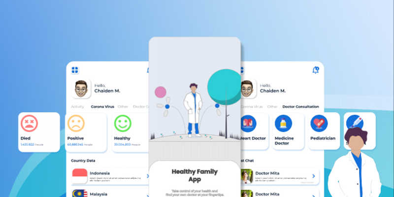 App Health figma mobile template