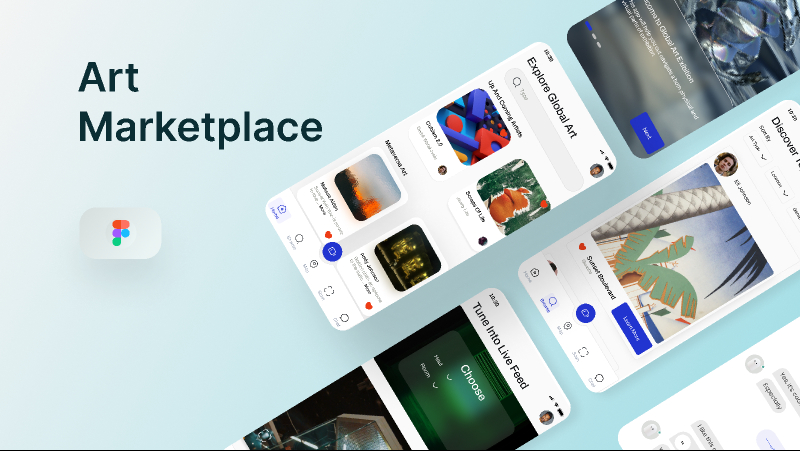 App Marketplace Figma Mobile Free Template