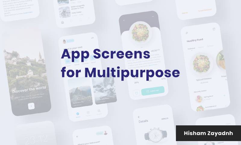 App Screens for Multipurpose Figma Template