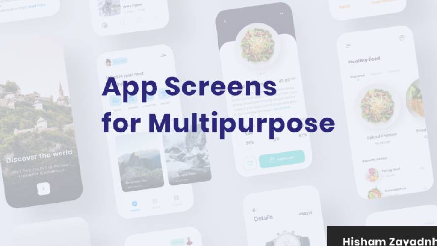 App Screens for Multipurpose Figma Template