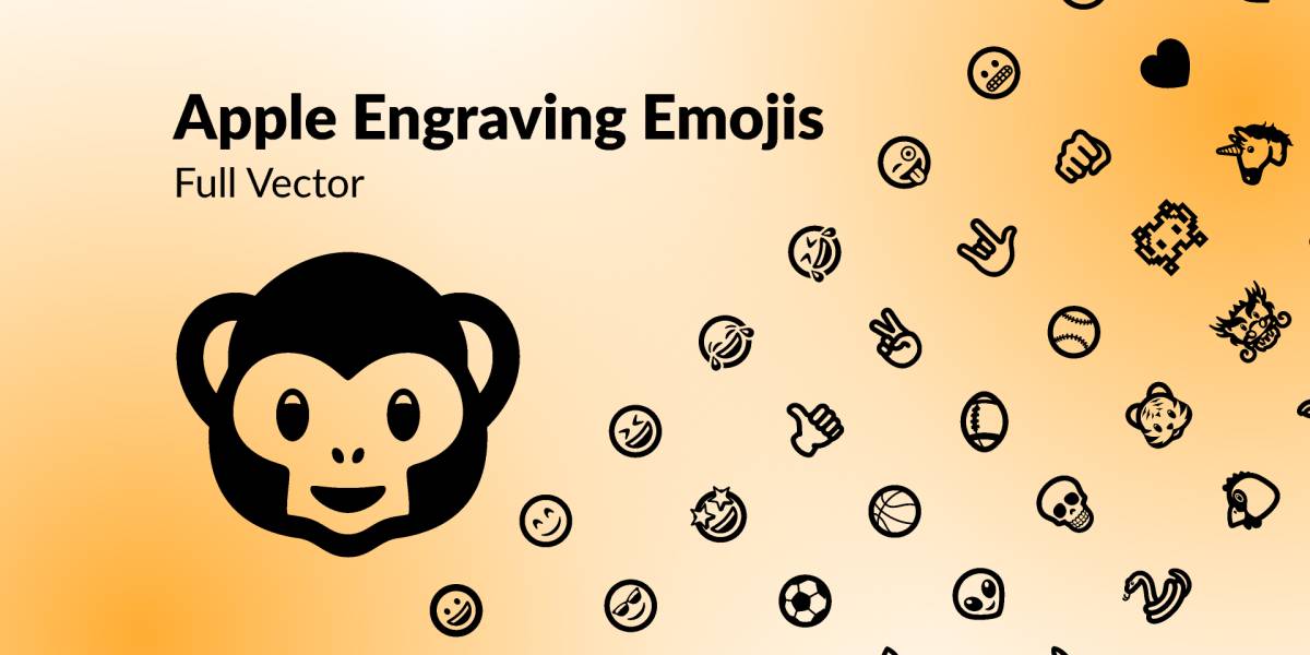 Apple Engraving Emojis Figma Template