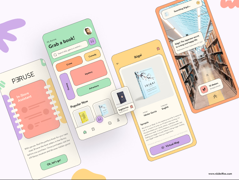 AR Library Mobile App Figma Template