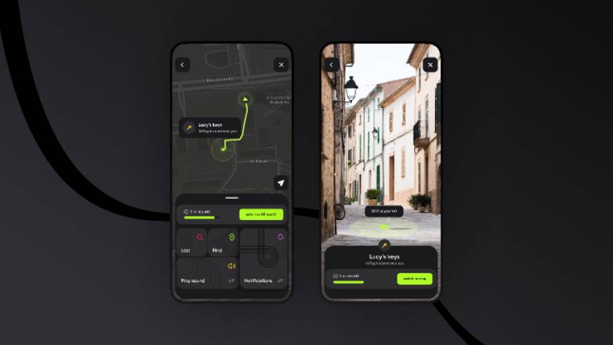 AR locator app figma template