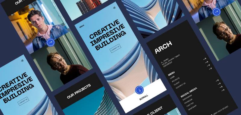 Architecture Web Design Figma Template