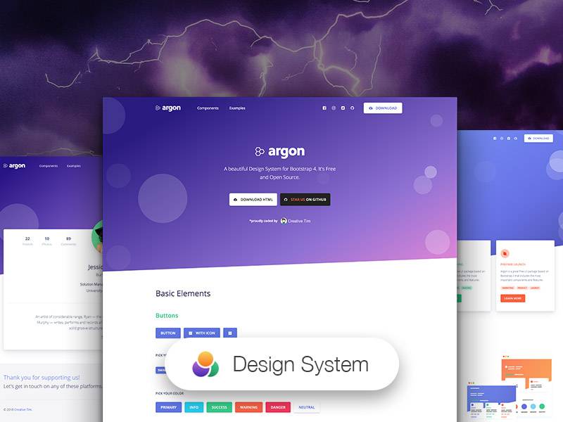 Argon Design System Figma Free