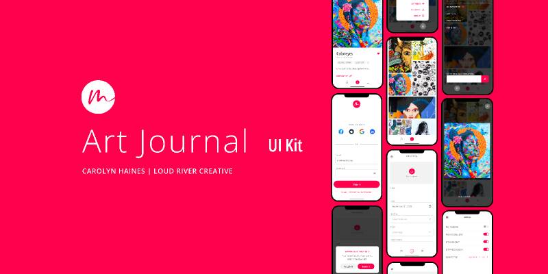 Art Journal UI Kit Figma Mobile Template