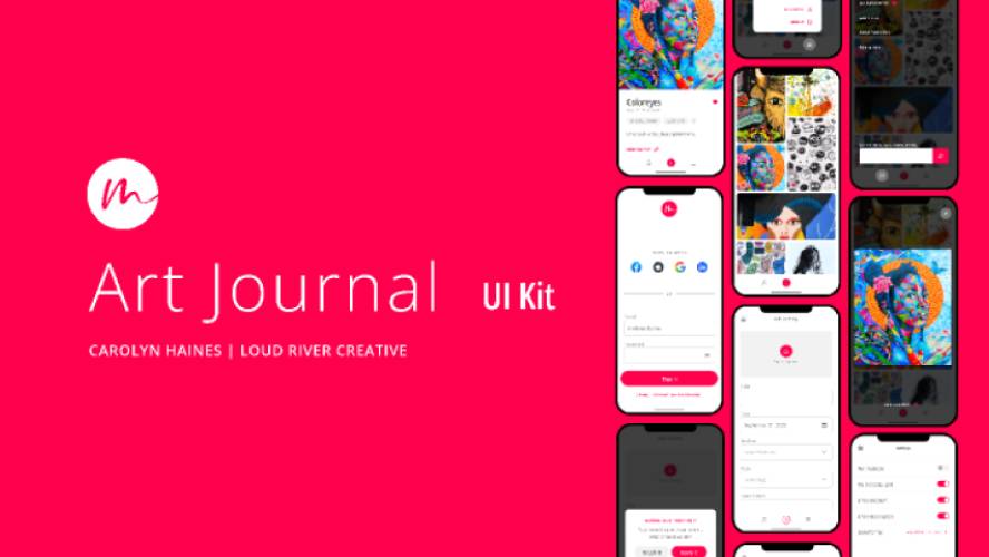 Art Journal UI Kit Figma Mobile Template