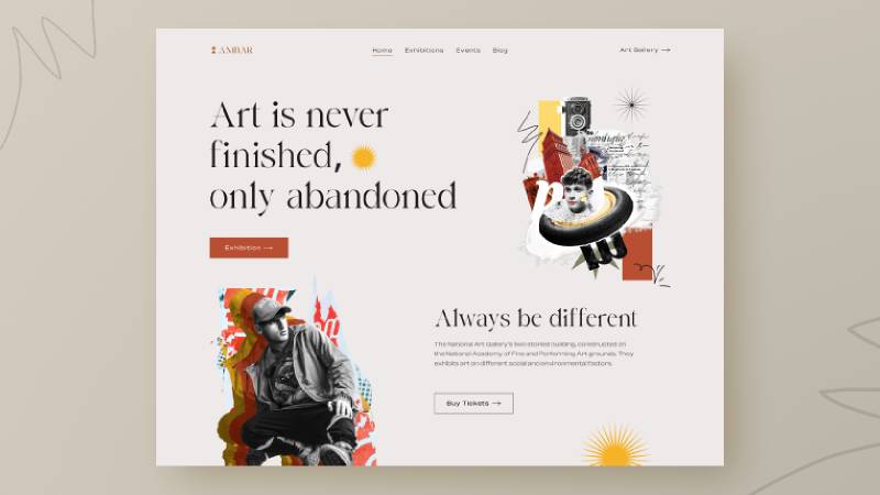 Artist Website Ui Kit Figma Resource