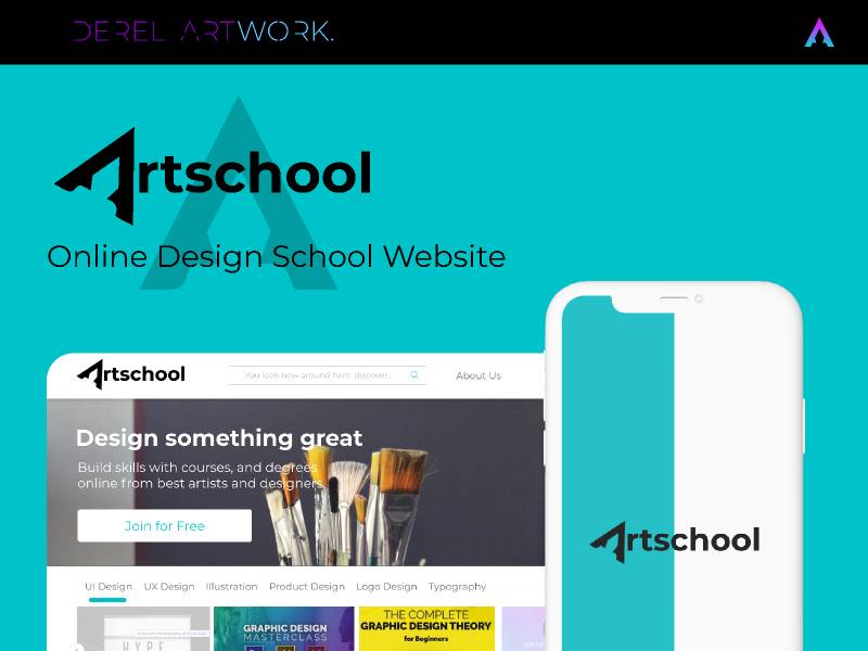 Artscool (Online Design School Website)