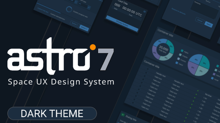 Astro 7 UXDS - Dark Theme Design System