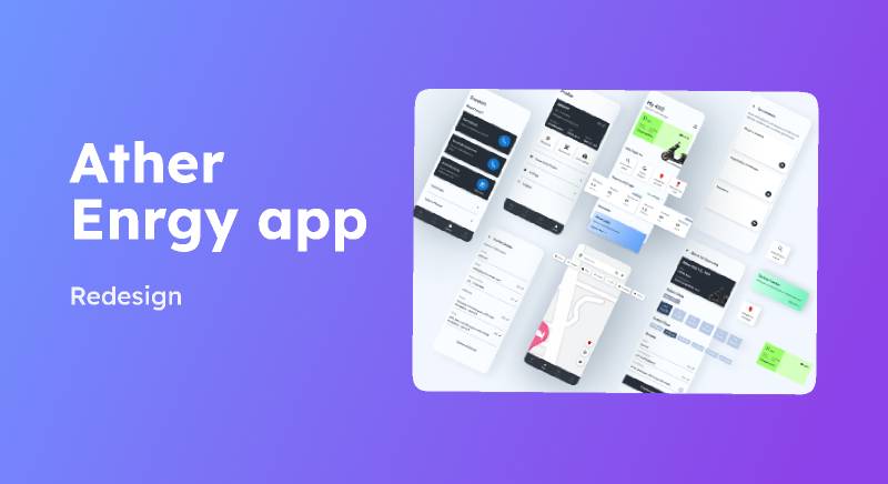 Ather Energy app Redesign Figma Mobile Template