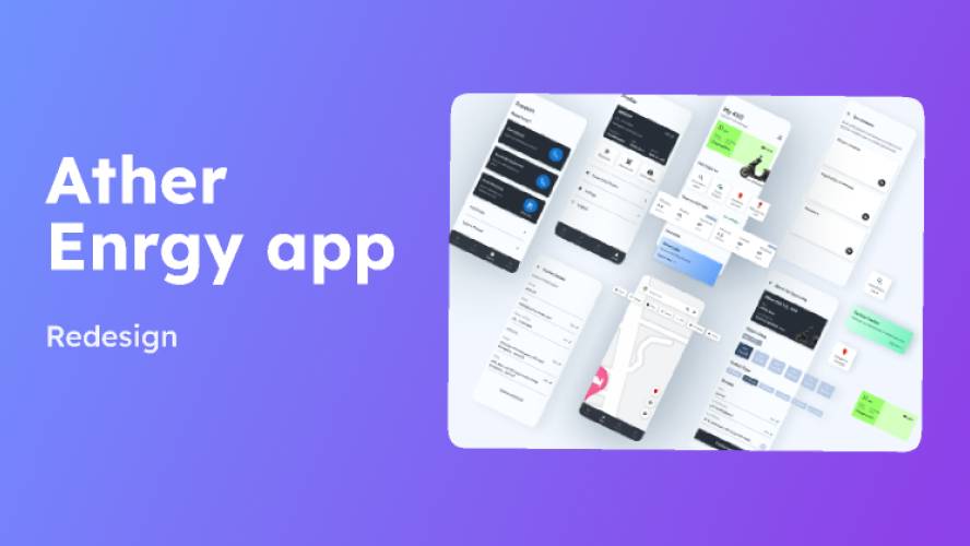 Ather Energy app Redesign Figma Mobile Template