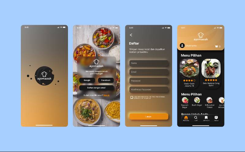 Ayo Masak Food Mobile App Template