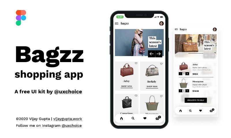 Bagzz - Shopping app UI kit