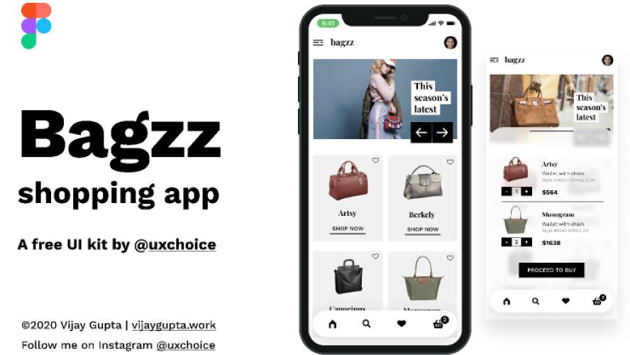 Bagzz - Shopping app UI kit