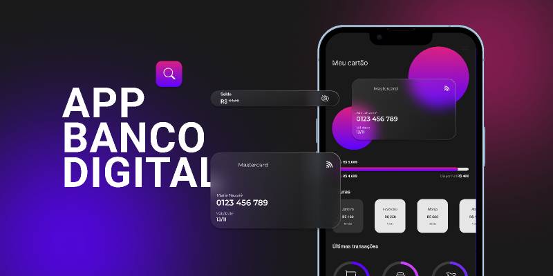 Banco Digital Figma Mobile Template