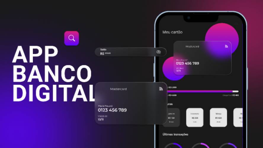 Banco Digital Figma Mobile Template