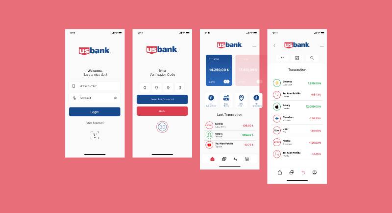 Bank App for Exercise Figma Mobile Template