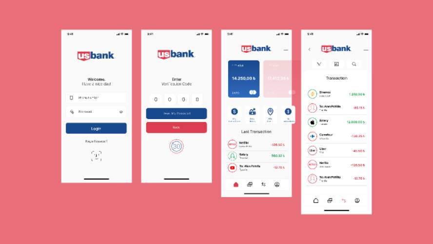 Bank App for Exercise Figma Mobile Template