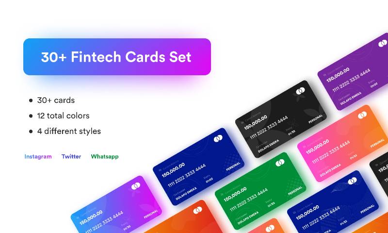 Banking Cards free figma template