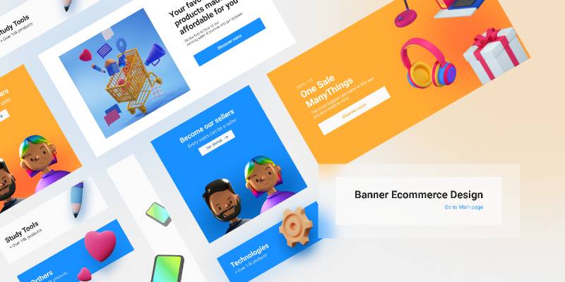 Banner ecommerce figma design