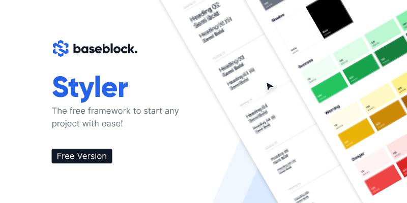 Baseblock: Styler Figma Ui Kit