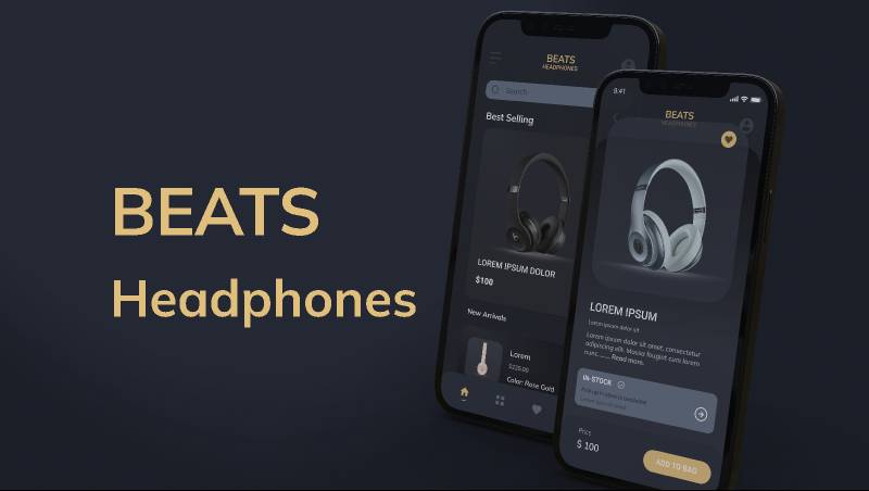 BEATS Headphones Figma Mobile Template