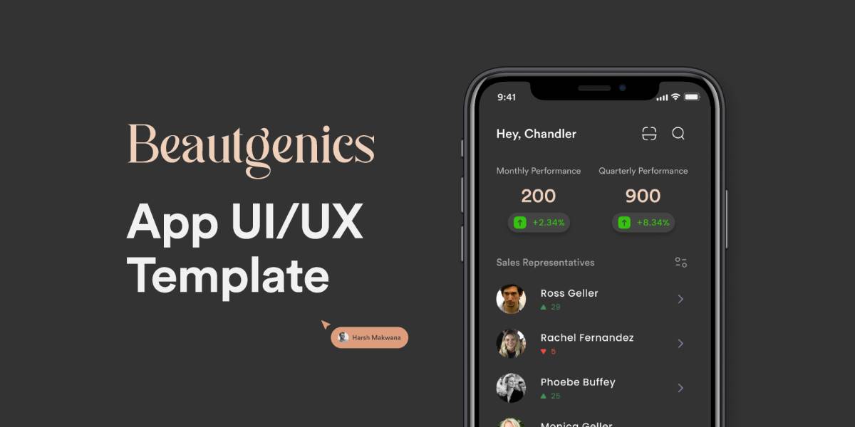 Beautgenics - App UI Design Figma Template