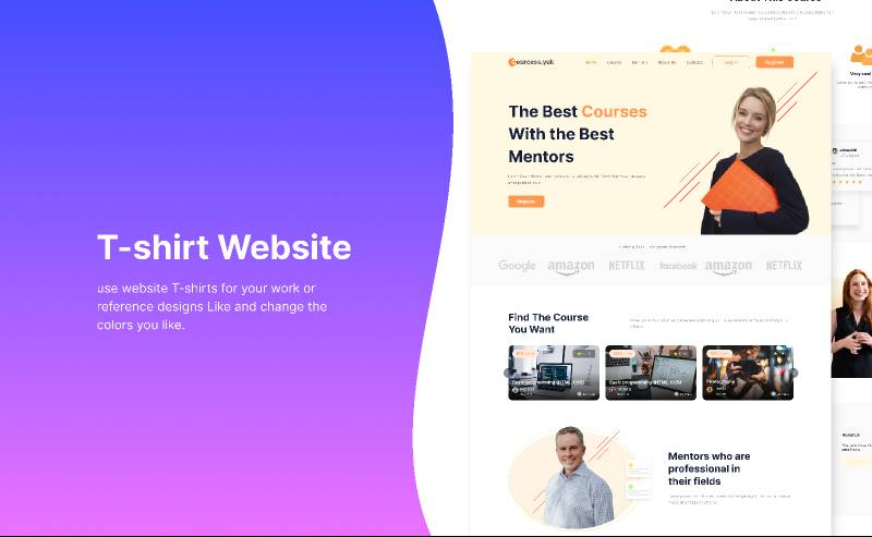 Best Course Landing Page Figma Website Template