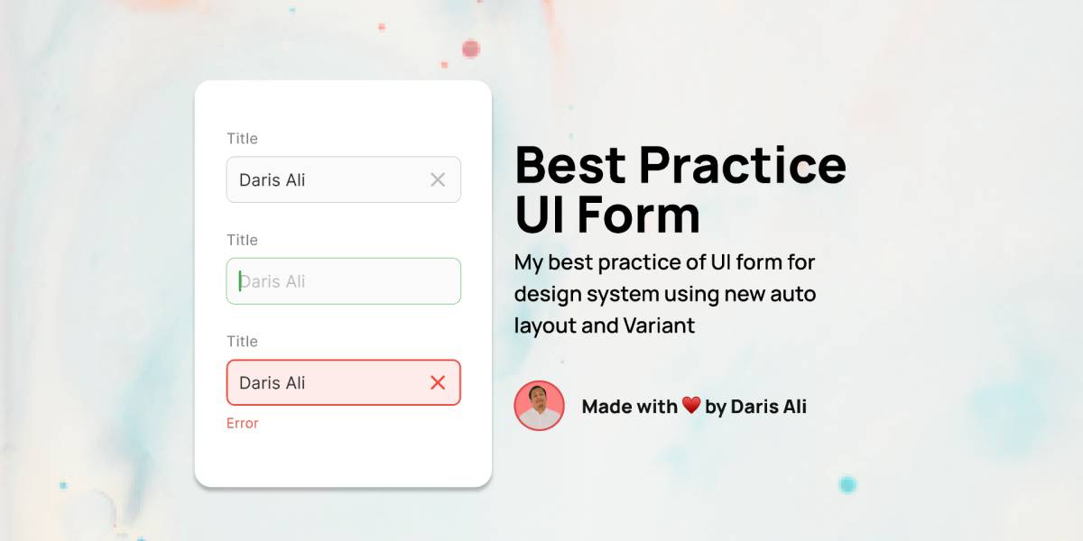 Best Practice Design System - Forms figma free