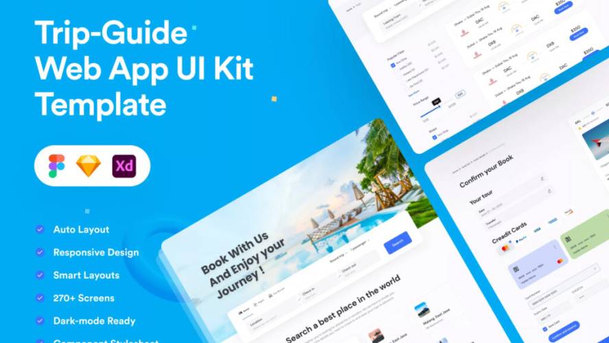 Best Travel Booking Web App UI Kit