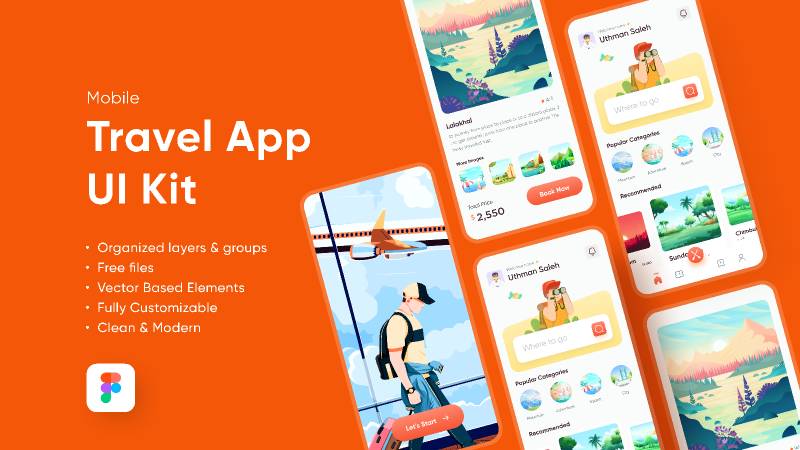 Best Trending Travel Mobile App UI UX Design
