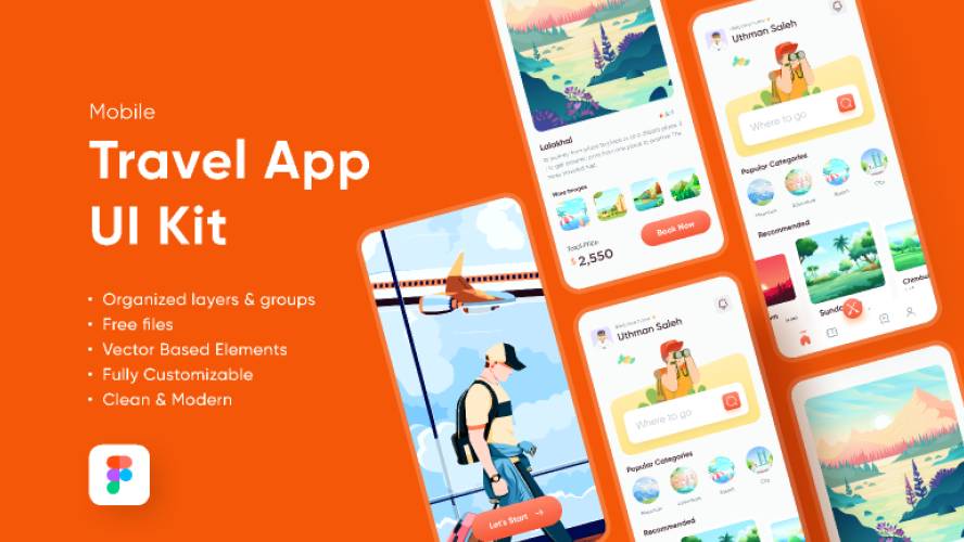Best Trending Travel Mobile App UI UX Design