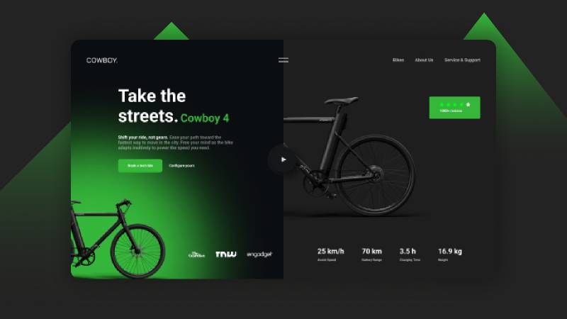 Bike - COWBOY Figma Website Concept