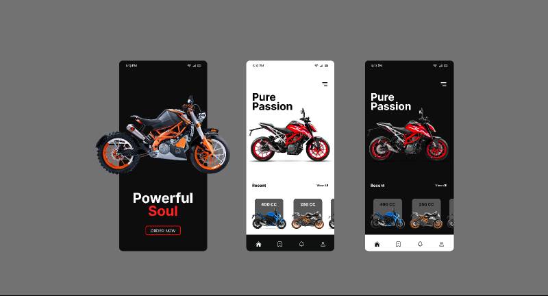 Bike App - Concept UI Figma Template
