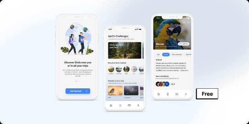 Bird Watching App Figma Template