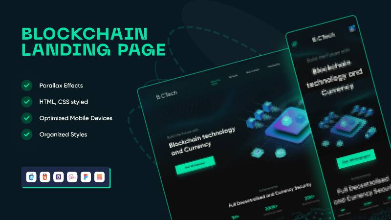 Blockchain Technology And Currency Exchange Website Template