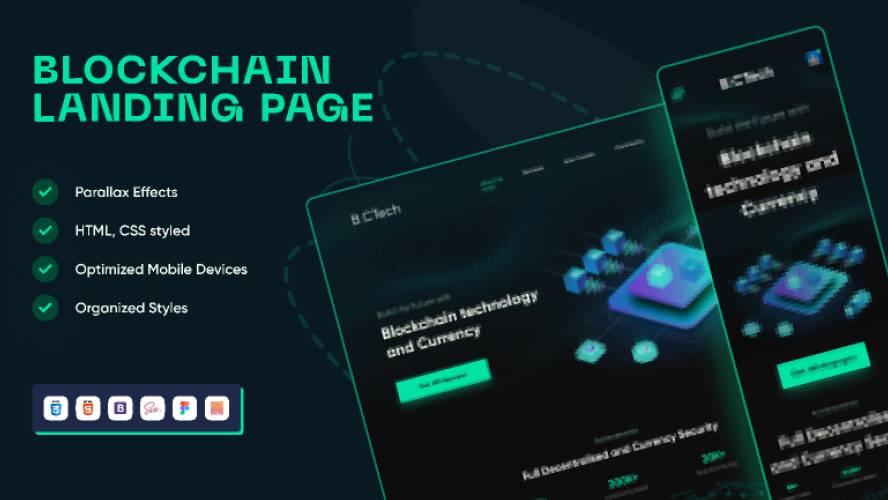 Blockchain Technology And Currency Exchange Website Template