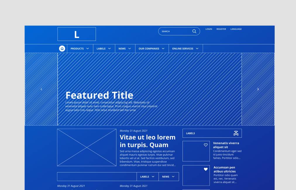 Blueprint Wireframes Figma Template