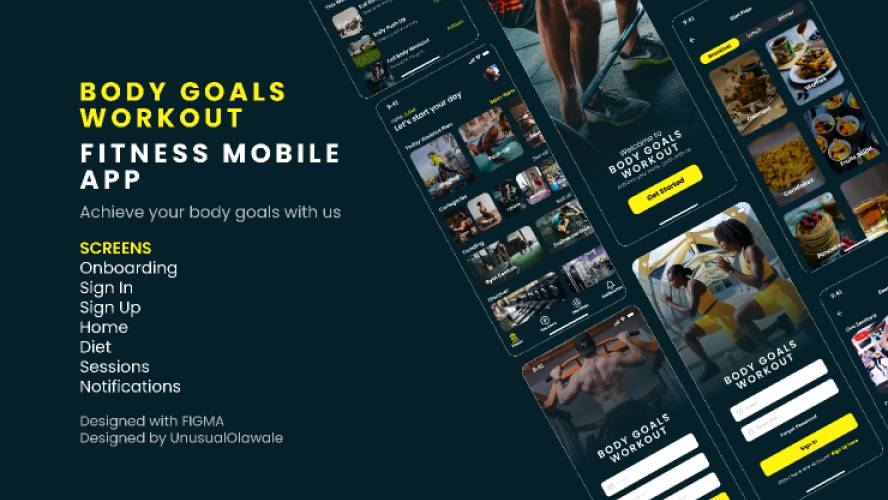 Body Fitness Workout Figma Mobile App