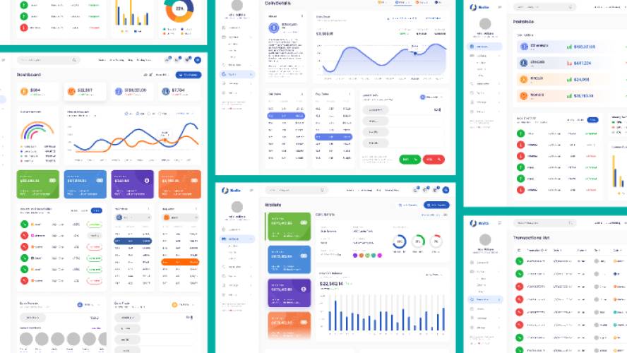 Boltz Crypto Admin Dashboard AllPage Figma Website Template