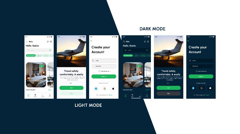 Bolu Hotel Booking App Ui Kit Dark Light Mode