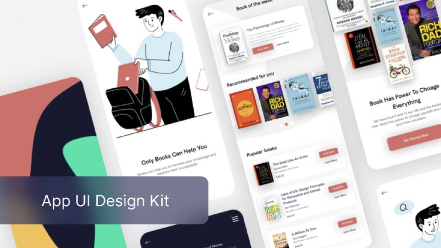 Book App UI KIT Figma Mobile Template